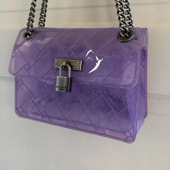 Kurt Geiger Purple Transparent Crossbody Bag - Picture 3 of 15